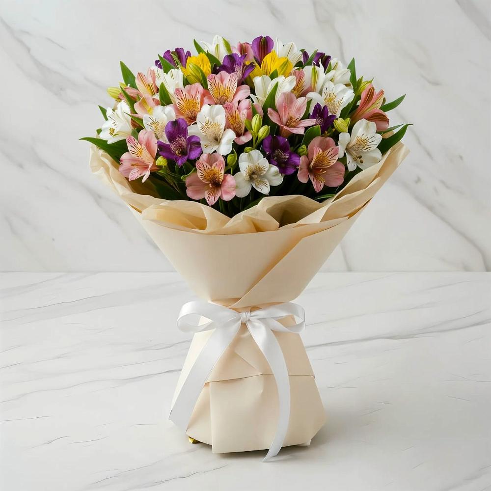 Букет цветов из: Альстромерии в Майне