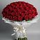 Букет 101 Красная роза Блэк Мэджик в Майне