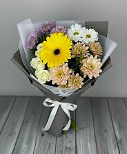 Букет цветов из:  Розы, Герберы и Хризантемы в Майне
