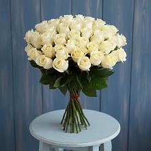 Букет 51 Белая роза Эдлесс Лав #REPLACE_PRED# Майне