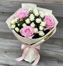 Букет цветов из:  Розы #REPLACE_PRED# Майне