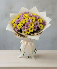 Букет цветов из:  Хризантемы #REPLACE_PRED# Майне